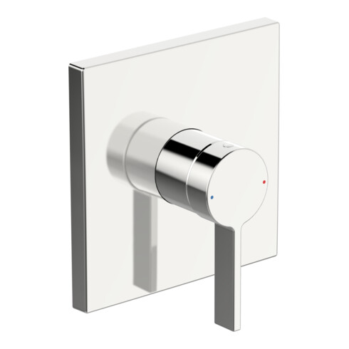 Hansa Fertigmontageset HANSABLUEBOX LOFT UP-Brause-Einhebelmischer, Rosette eckig, chrom