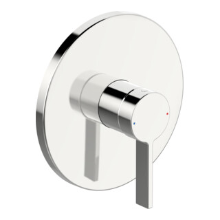 Hansa Fertigmontageset HANSABLUEBOX LOFT UP-Brause-Einhebelmischer, Rosette rund, chrom