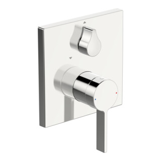 Hansa Fertigmontageset HANSABLUEBOX LOFT UP-Wannen-Einhebelmischer, eckige Rosette, chrom