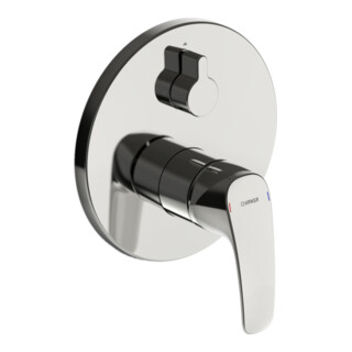 Hansa Fertigmontageset HANSAPINTO UP-Wannen-Einhebelmischer, Rosette rund, chrom