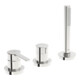 Hansa Fertigmontageset HANSARONDA 3-Loch-Bidet-Einhebelmischer, Rosette rund, chrom-1