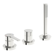 Hansa Fertigmontageset HANSARONDA 3-Loch-Bidet-Einhebelmischer, Rosette rund, chrom