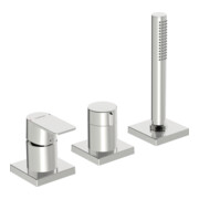 Hansa Fertigmontageset HANSASTELA 3-Loch-Wann- + Br-EHM, Dr.umst, Ro ek, c