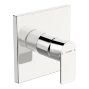 Hansa Fertigmontageset HANSASTELA UP-Brause-Einhebelmischer, Rosette eckig, chrom