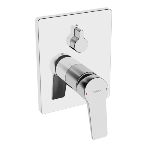 Hansa Fertigset HANSABLUEBOX TWIST UP-Wannen-Einhebelmischer, Drehumsteller, chrom