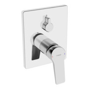 Hansa Fertigset HANSABLUEBOX TWIST UP-Wannen-Einhebelmischer, Drehumsteller, chrom