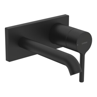 Hansa Fertigmontageset HANSAVANTIS Style Mitigeur lavabo monotrou UP, noir mat, bec 179 mm