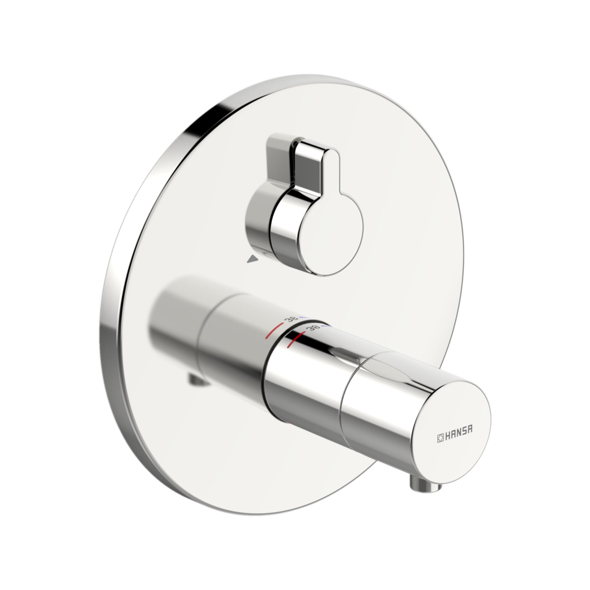 Hansa Fertigmontageset HANSAVAROX PRO UP-Brausethermostat, Rosette rund, chrom