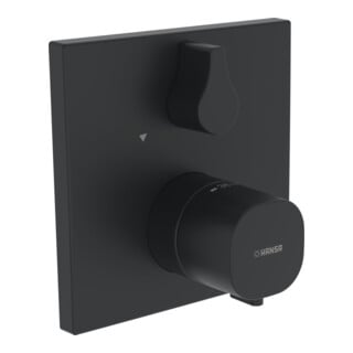 Hansa Fertigset HANSABLUEBOX LIVING UP-Brause-Thermostat, mattschwarz