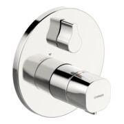 Hansa Fertigset HANSABLUEBOX LIVING UP-Brausethermostat, Rosette rund, chrom