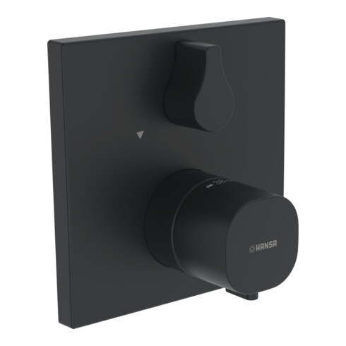 Hansa Fertigset HANSABLUEBOX LIVING UP-Wannen/Brause-Thermostat, mattschwarz