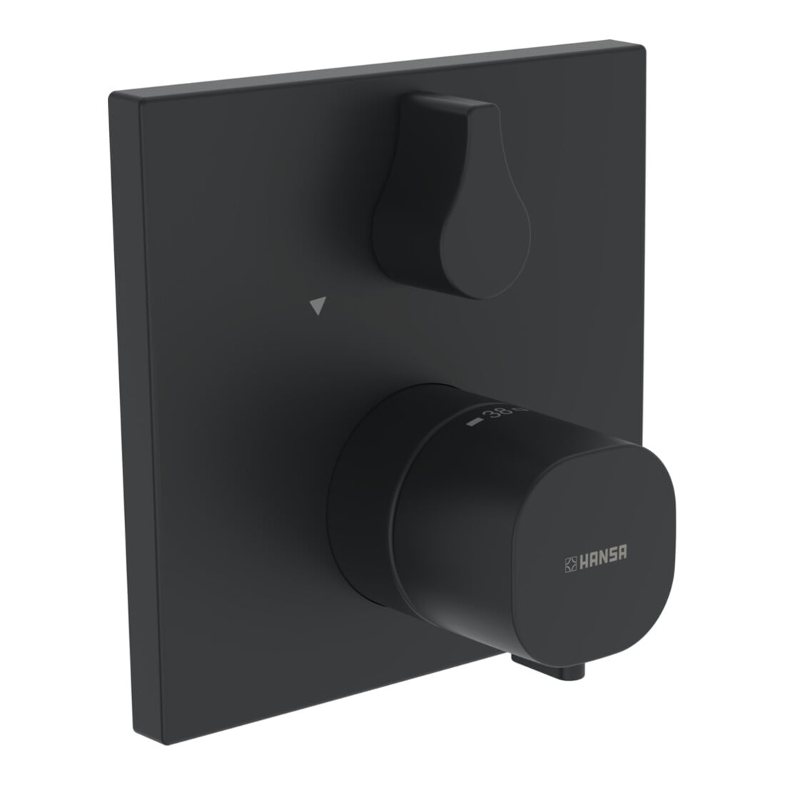 Hansa Fertigset HANSABLUEBOX LIVING UP-Wannen/Brause-Thermostat, mattschwarz