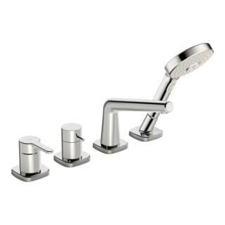 Hansa Fertigset HANSADESIGNO Style 4-L.-BW-EHM, rosace bord doux, chrome