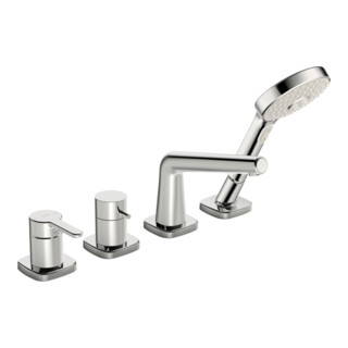 Hansa Fertigset HANSADESIGNO Style 4-L.-BW-EHM, Rosette soft edge, chrom