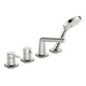Hansa Fertigset HANSADESIGNO Style 4-L.-BW-EHM, Rosette soft edge, chrom-1