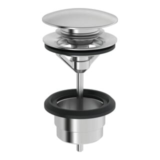 Hansa Garniture de vidange Push-Open, acier brossé