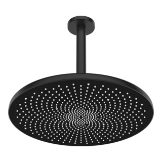 Hansa HANSAAURELIA Douche de tête Montage plafond, 1 trou, noir mat