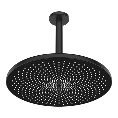 Hansa HANSAAURELIA Douche de tête Montage plafond, 1 trou, noir mat