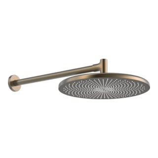 Hansa HANSAAURELIA Pomme de douche murale, 1 trou, bronze brossé