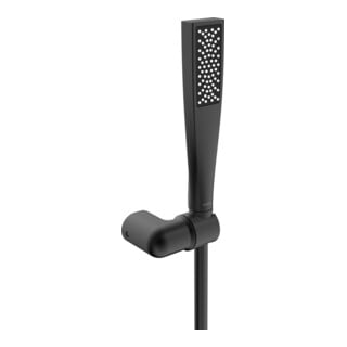 Hansa HANSAAURELIA Set de douchette murale, 1 jet, noir mat
