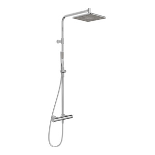Hansa HANSAAURELIA Thermostat de douche pluie mural, 1 jet, carré, chrome