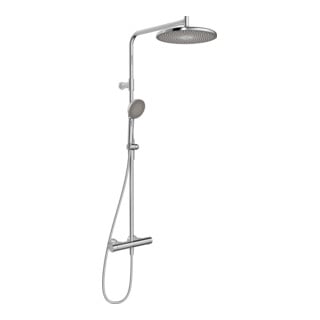 Hansa HANSAAURELIA Thermostat douche pluie mural, 3 jets, rond, chrome