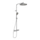 Hansa HANSAAURELIA Thermostat douche pluie mural, 3 jets, rond, chrome-1