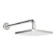 Hansa HANSABASICJET Pomme de douche 200x200mm, chromé, 1 jet, sortie 348mm-1