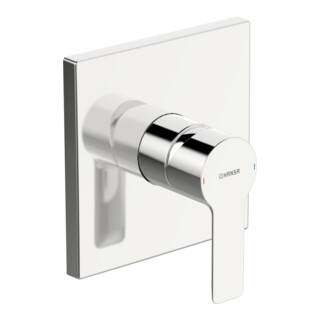 Hansa HANSABLUEBOX FE avec set décoratif z HANSALIGNA Douchette à une main, tapis de douche chromé
