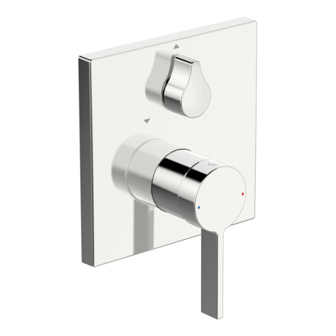 Hansa Fertigmontageset HANSABLUEBOX LOFT UP-Wannen-Einhebelmischer, eckige Rosette, chrom