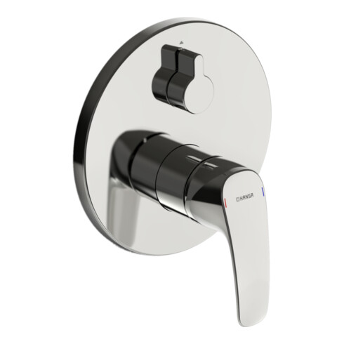 Hansa Fertigmontageset HANSAPINTO UP-Wannen-Einhebelmischer, m Sicherh., Ros. rd, chr