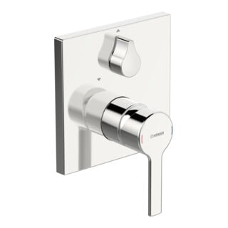 Hansa HANSABLUEBOX RONDA Mitigeur monocommande baignoire encastré, rosace carrée, chrome