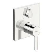 Hansa HANSABLUEBOX RONDA Mitigeur monocommande baignoire encastré, rosace carrée, chrome-1