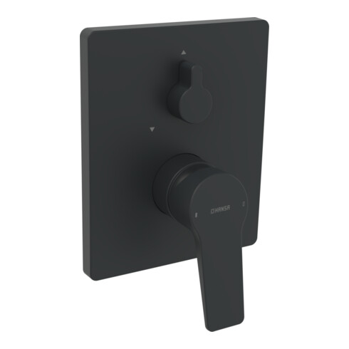 Hansa HANSABLUEBOX TWIST Mitigeur monocommande baignoire, rotatif, noir mat
