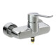 Hansa HANSACLINICA DIGITAL+ Mitigeur lavabo monocommande auto, bleu, levier à broche, chrome-1