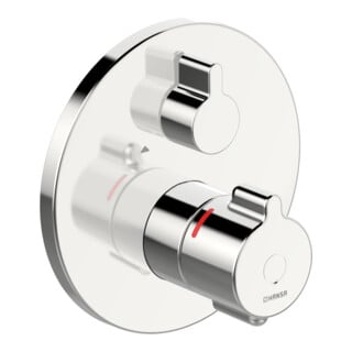 Hansa HANSACLINICA Kit de montage prêt UP-Thermostat, rosace ronde, chrome