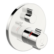 Hansa HANSACLINICA Kit de montage prêt UP-Thermostat, rosace ronde, chrome