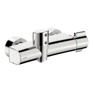 Hansa HANSACLINICA Thermostat de douche apparent, à piles, chrome