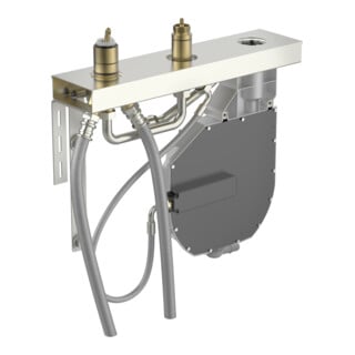 Hansa HANSACOMPACT Corps de base Robinet 3 trous bord carrelage, chrome
