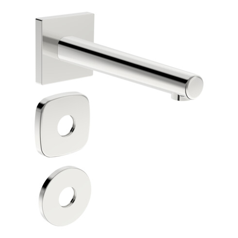 Hansa HANSADESIGNO Style Bec de baignoire mural, saillie 195 mm, chrome