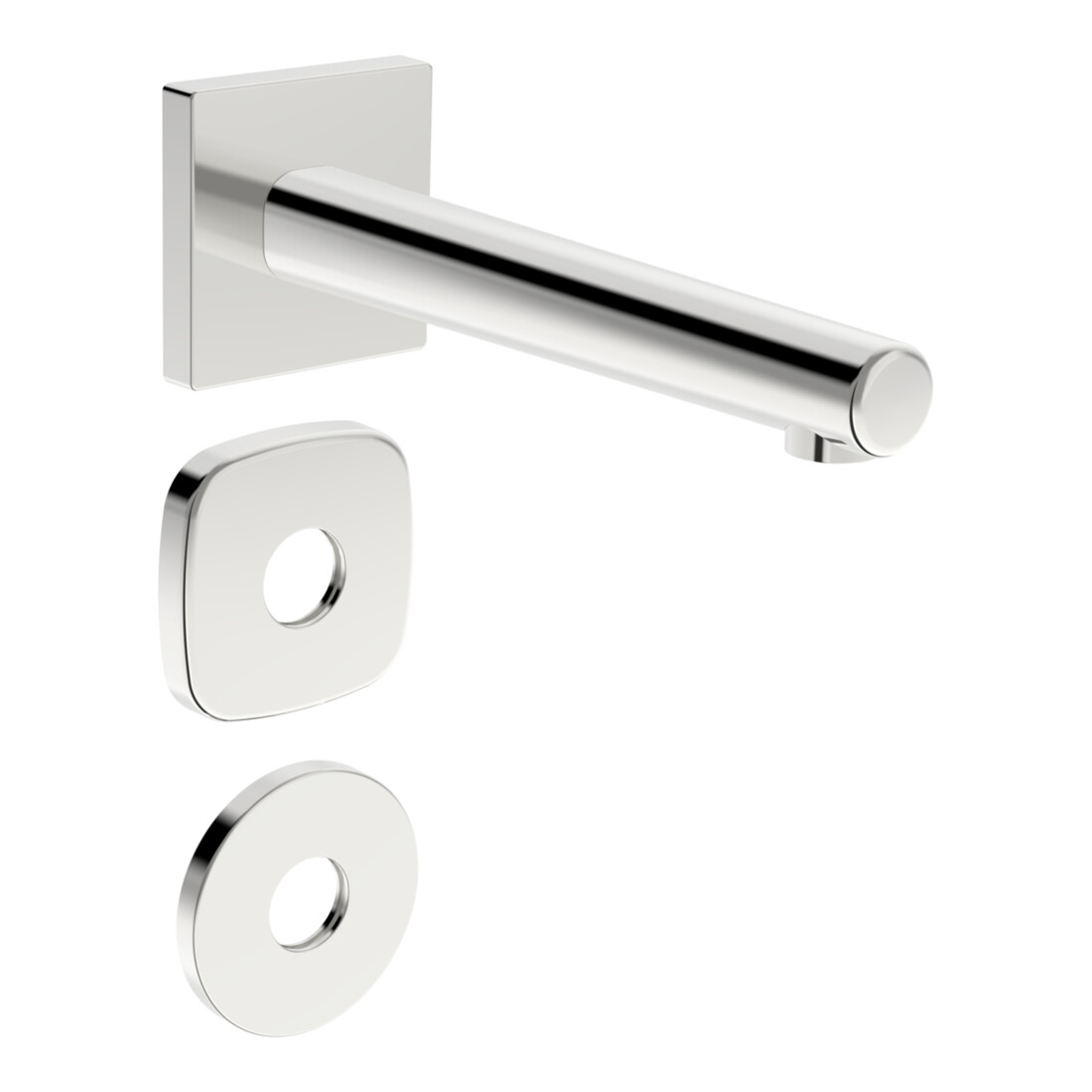 Hansa HANSADESIGNO Style Bec de baignoire mural, saillie 195 mm, chrome