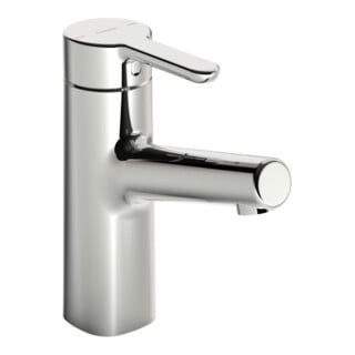 Hansa HANSADESIGNO Style Mitigeur lavabo monocommande, bec 119 mm, chromé, sans garniture de vidage