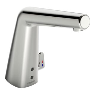 Hansa HANSADESIGNO Style Robinet lavabo infrarouge, alimentation secteur, saillie 138 mm, chrome