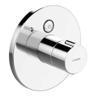 Hansa HANSAELECTRA Ensemble de montage prêt mitigeur thermostatique douche, chrome