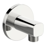 Hansa HANSALIVING Coude de raccordement mural Rosace ronde, chrome