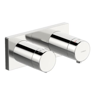 Hansa HANSALIVING Ensemble de montage prêt UP mitigeur thermostatique baignoire, chrome