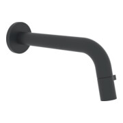 Hansa HANSANOVA Style Robinet mural pour lavabo, projection 186 mm, noir mat, ajustable