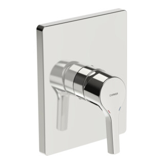 Hansa HANSAPALENO Ensemble de montage encastré Mitigeur douche, sans inverseur, chrome