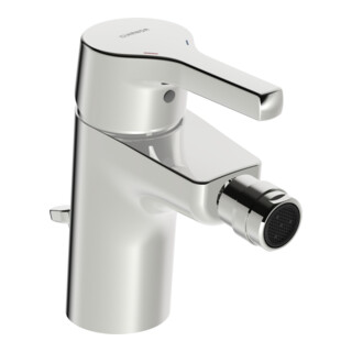 Hansa HANSAPALENO Mitigeur monocommande pour bidet sans vidage, chrome, 106 mm