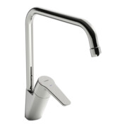 Hansa HANSAPOLO Eco mitigeur évier monocommande, bec pivotant, sortie 221 mm, chrome